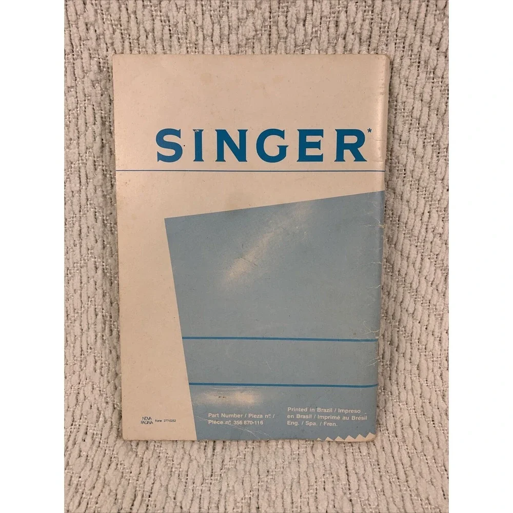 Singer Sewing Machine Model 3314 Owners Manual Original Instruction‎ Guide Book